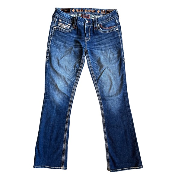 Women’s Rock Revival Bootcut Betty Rhinestone Pocket Jeans - Picture 2 of 9